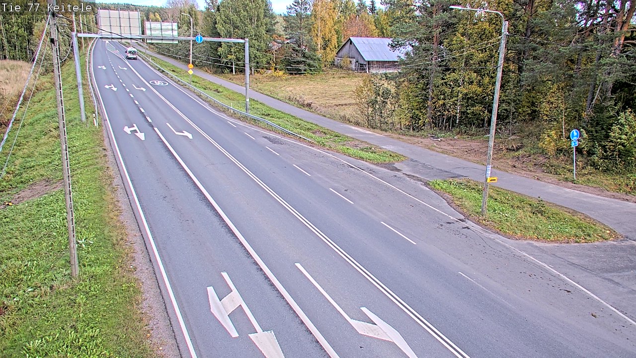 Weather Camera Image Road 77 Keitele, Keitele, Pohjois-Savo