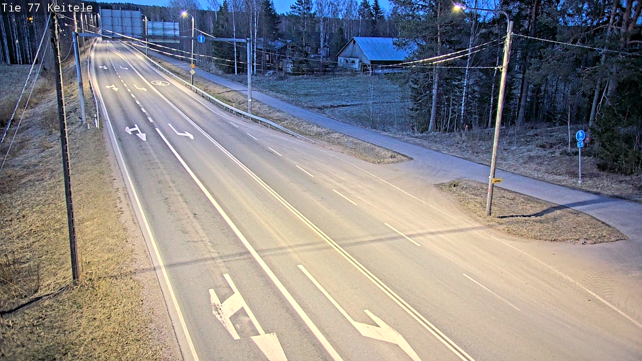 Weather Camera Image Väg 77 Keitele, Keitele, Pohjois-Savo