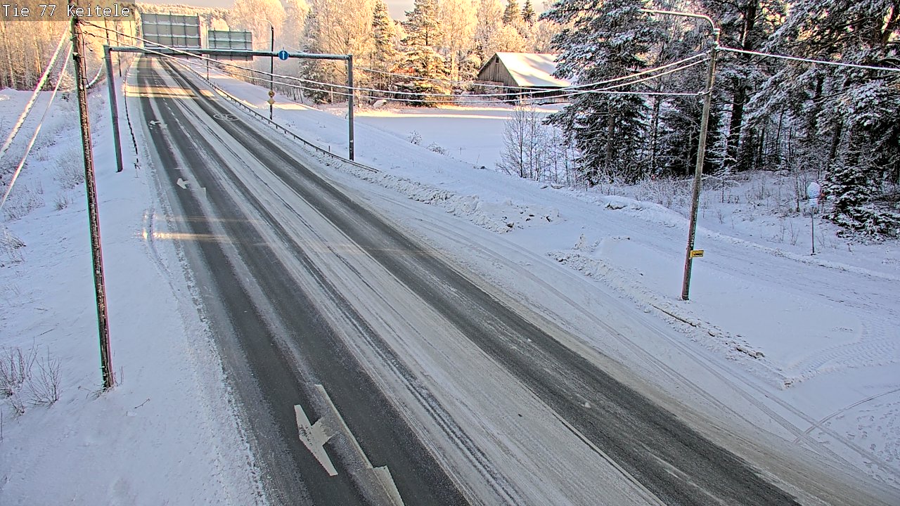 Weather Camera Image Väg 77 Keitele, Keitele, Pohjois-Savo