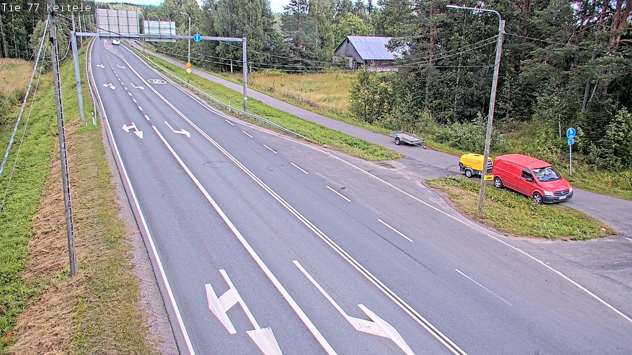 Weather Camera Image Road 77 Keitele, Keitele, Pohjois-Savo