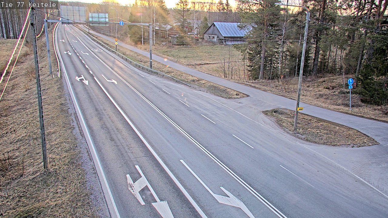 Weather Camera Image Road 77 Keitele, Keitele, Pohjois-Savo