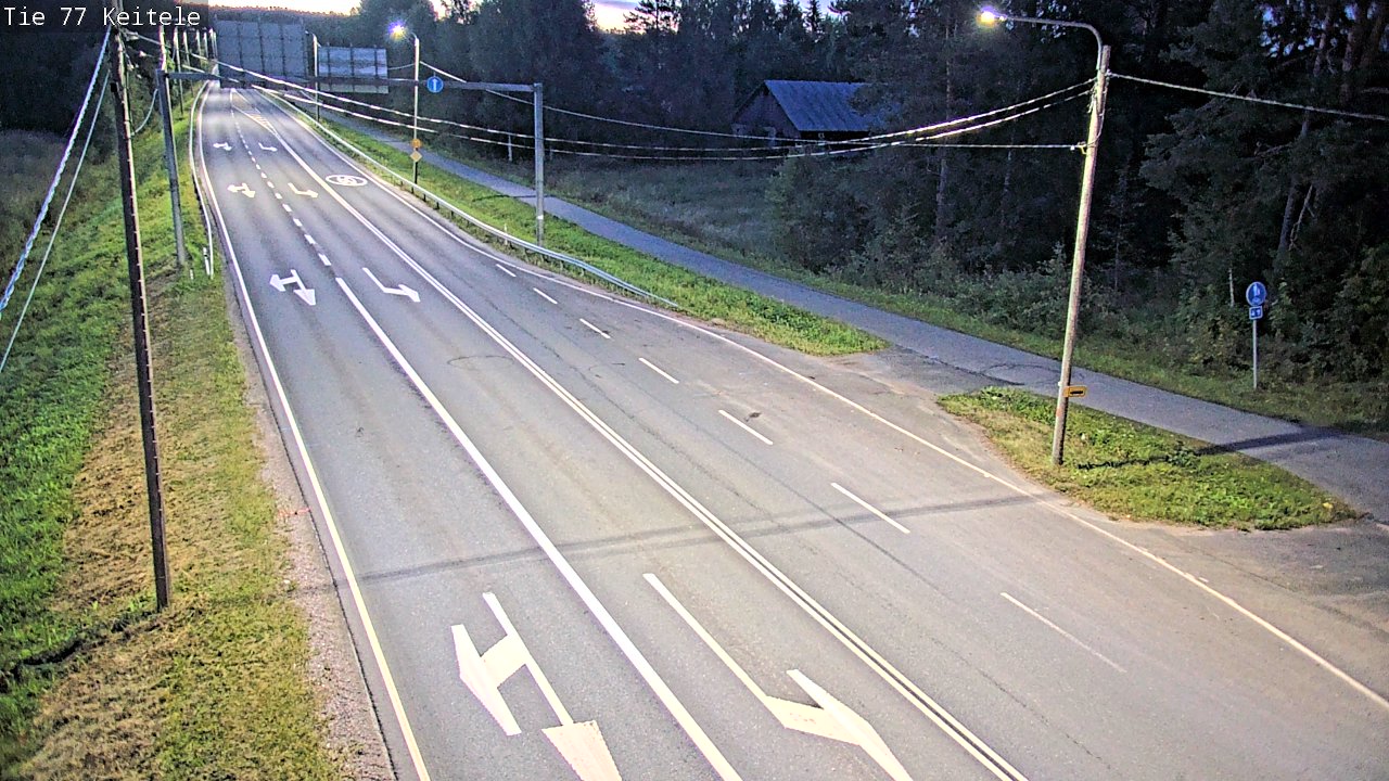 Weather Camera Image Road 77 Keitele, Keitele, Pohjois-Savo