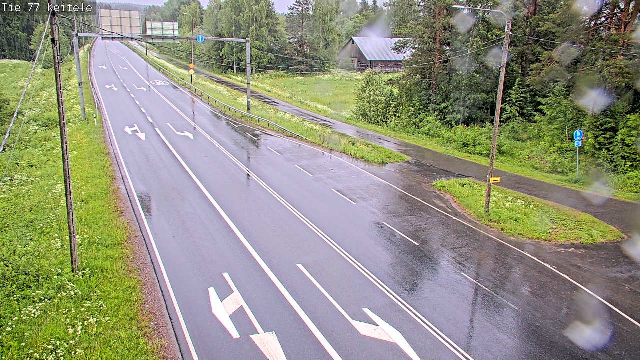 Weather Camera Image Road 77 Keitele, Keitele, Pohjois-Savo