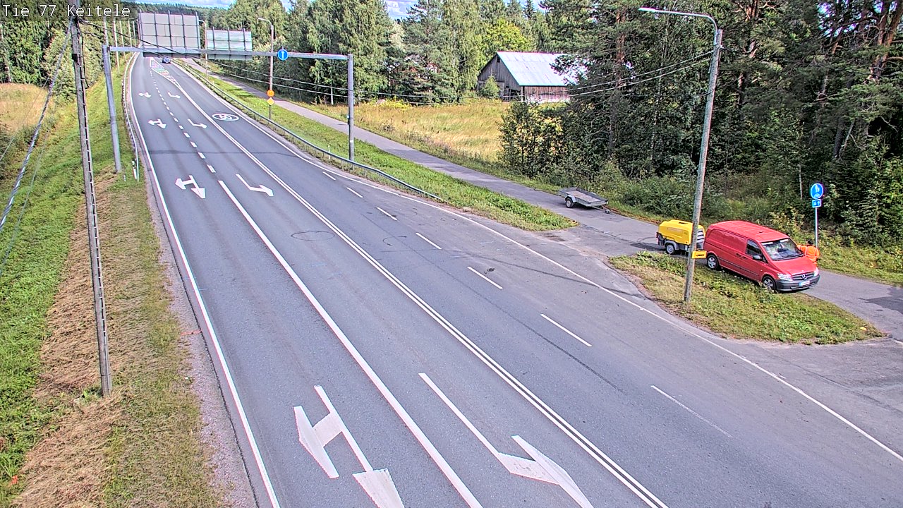 Weather Camera Image Road 77 Keitele, Keitele, Pohjois-Savo
