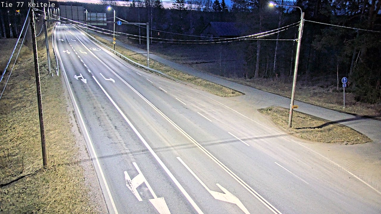 Weather Camera Image Road 77 Keitele, Keitele, Pohjois-Savo