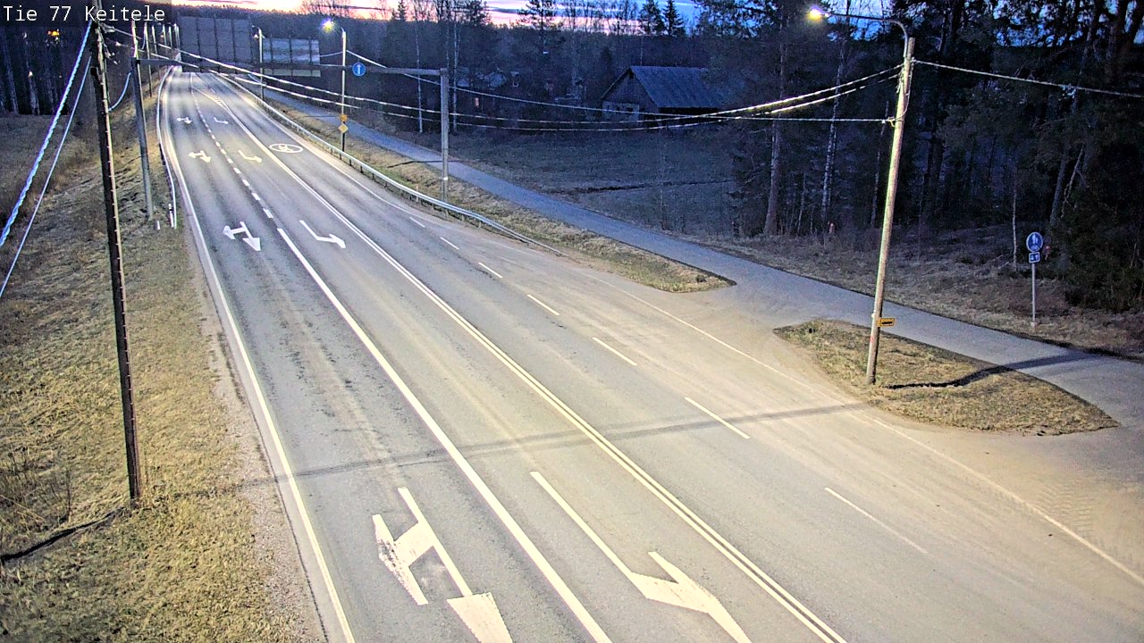 Weather Camera Image Road 77 Keitele, Keitele, Pohjois-Savo