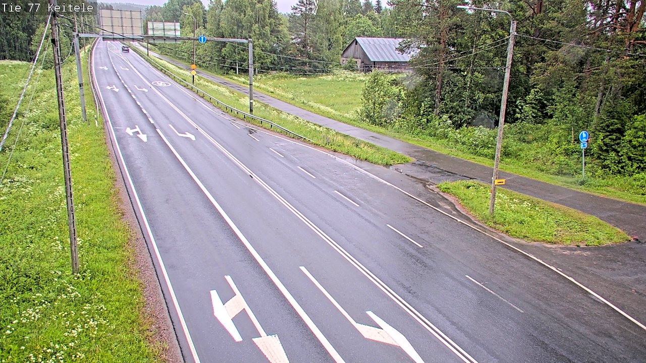 Weather Camera Image Road 77 Keitele, Keitele, Pohjois-Savo