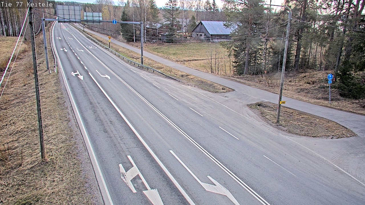 Weather Camera Image Road 77 Keitele, Keitele, Pohjois-Savo