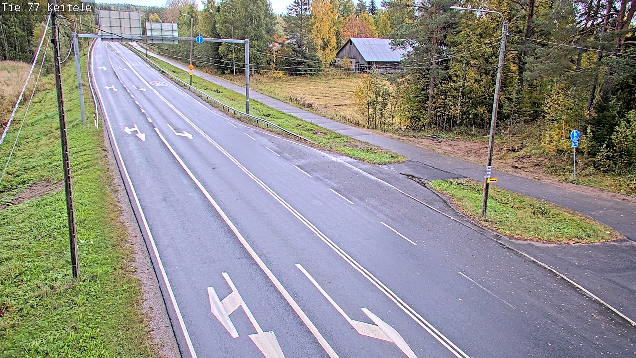 Weather Camera Image Road 77 Keitele, Keitele, Pohjois-Savo