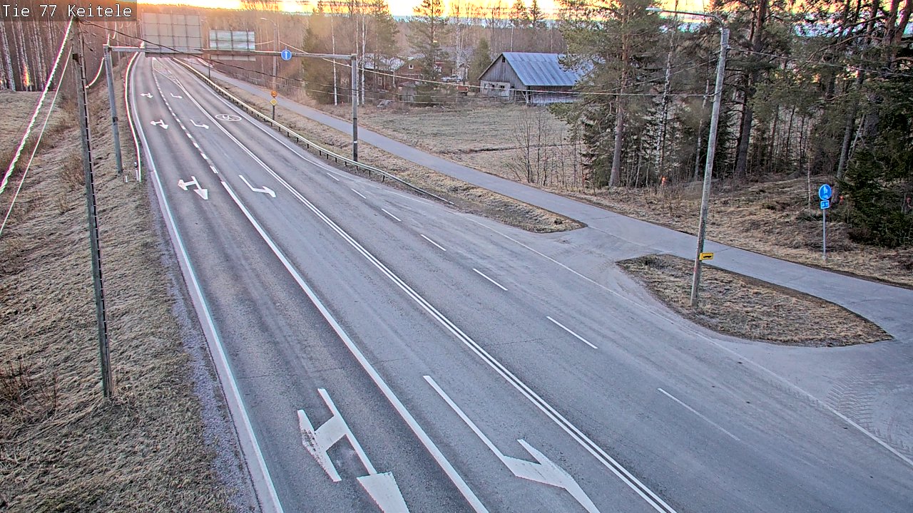Weather Camera Image Väg 77 Keitele, Keitele, Pohjois-Savo