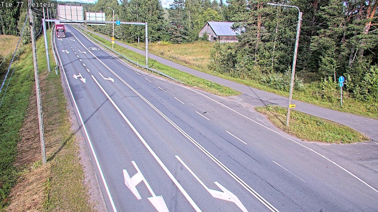 Weather Camera Image Road 77 Keitele, Keitele, Pohjois-Savo