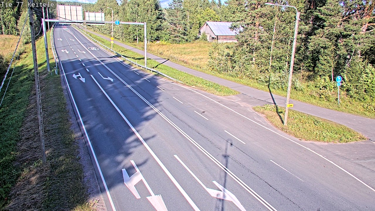 Weather Camera Image Road 77 Keitele, Keitele, Pohjois-Savo