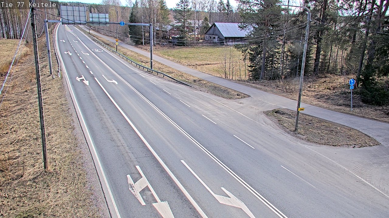 Weather Camera Image Road 77 Keitele, Keitele, Pohjois-Savo