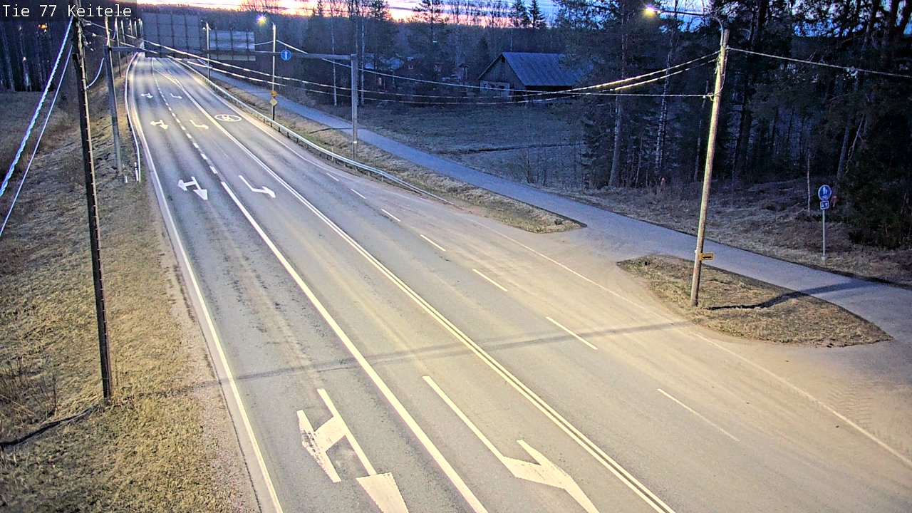 Weather Camera Image Road 77 Keitele, Keitele, Pohjois-Savo