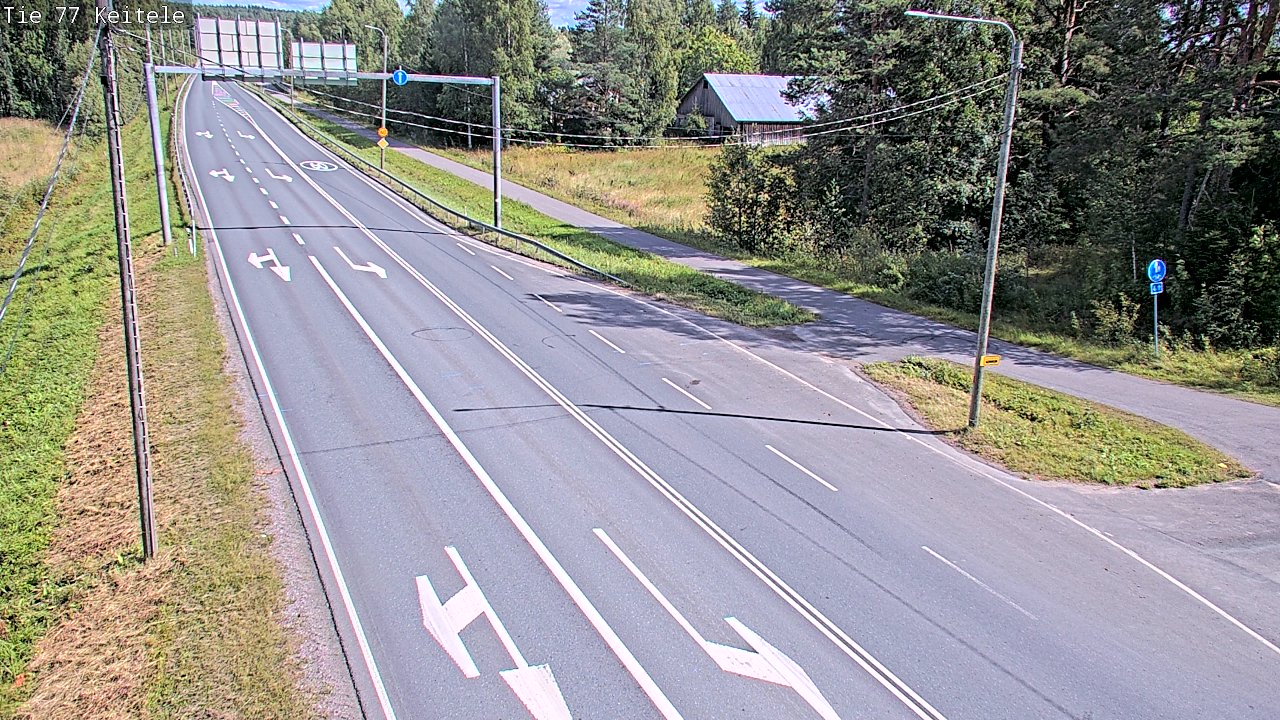 Weather Camera Image Road 77 Keitele, Keitele, Pohjois-Savo
