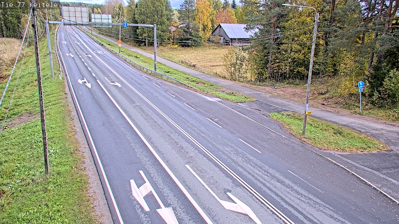 Weather Camera Image Road 77 Keitele, Keitele, Pohjois-Savo