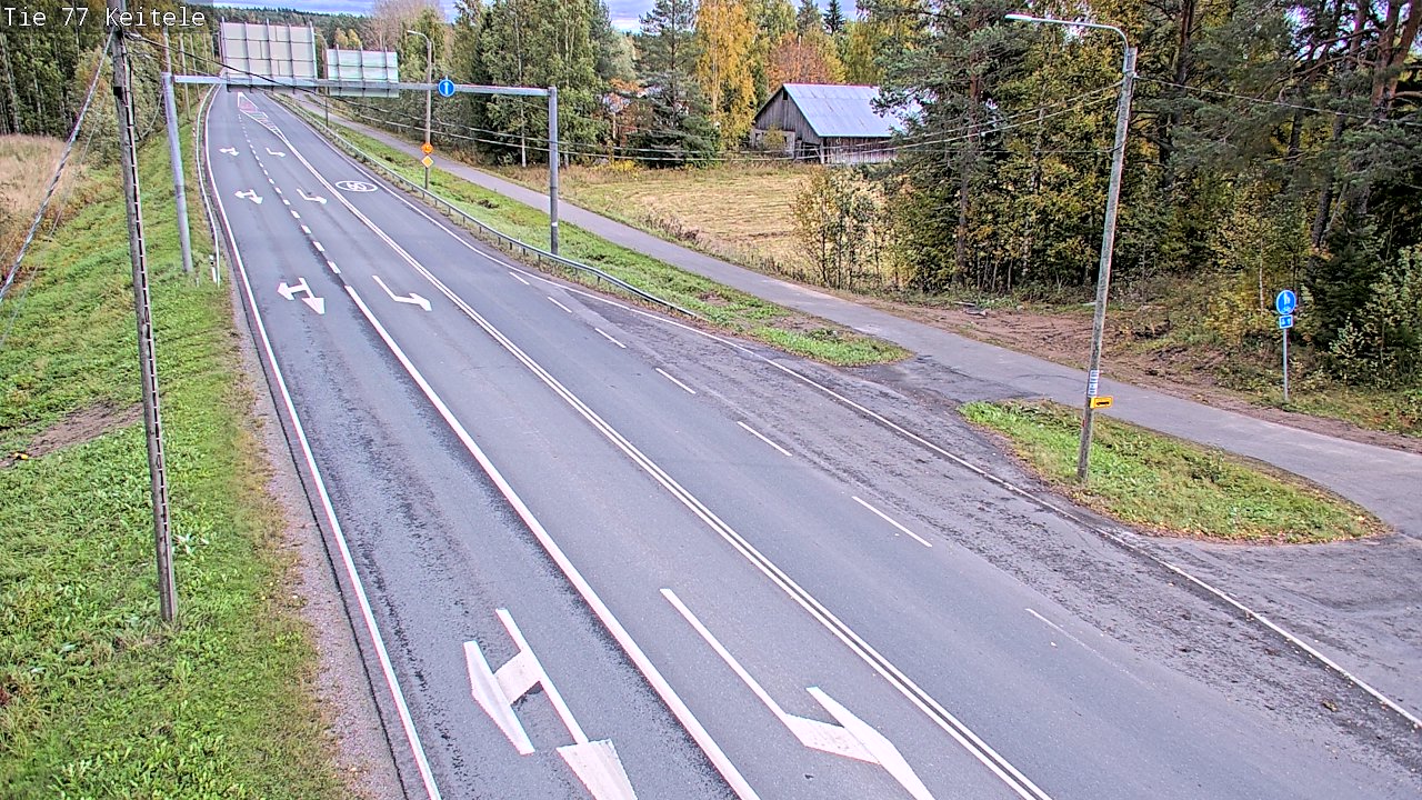 Weather Camera Image Road 77 Keitele, Keitele, Pohjois-Savo