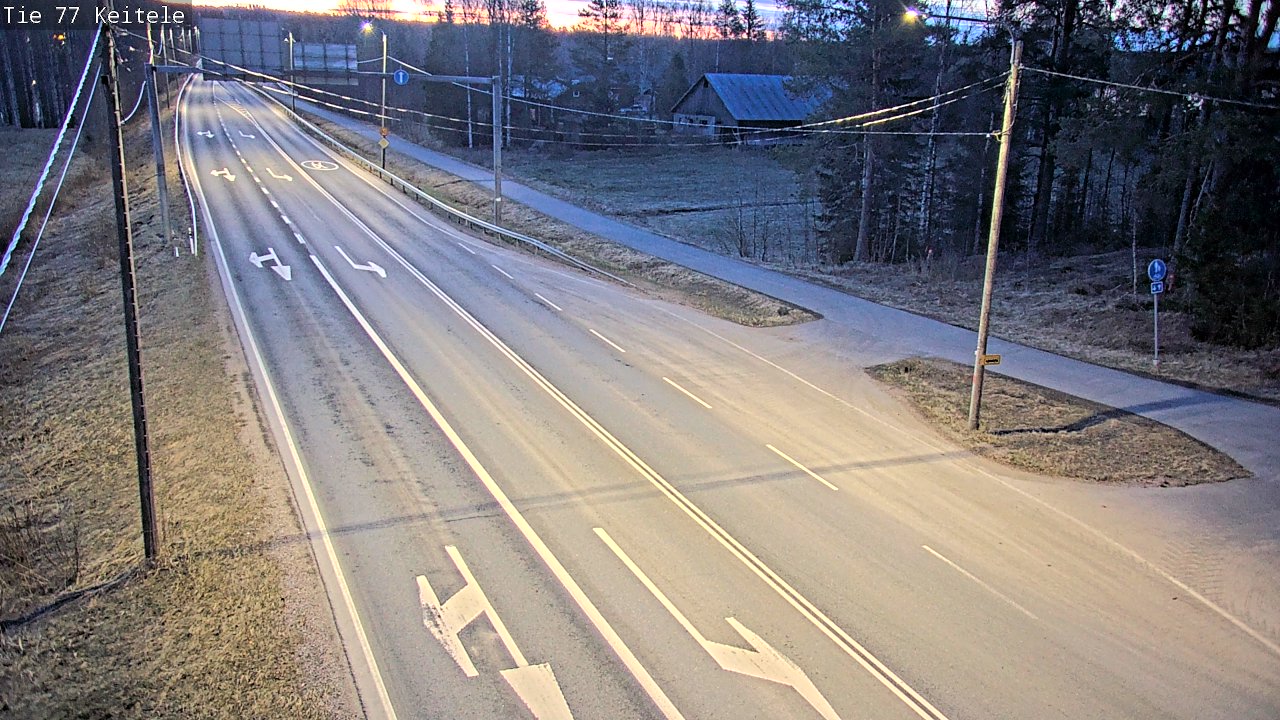 Weather Camera Image Road 77 Keitele, Keitele, Pohjois-Savo