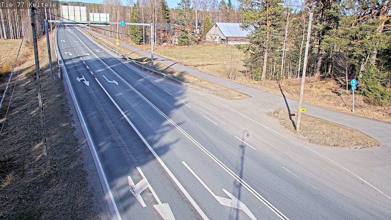 Weather Camera Image Väg 77 Keitele, Keitele, Pohjois-Savo