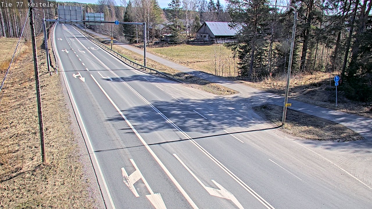 Weather Camera Image Road 77 Keitele, Keitele, Pohjois-Savo