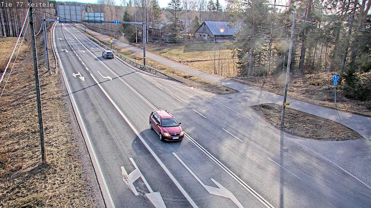 Weather Camera Image Väg 77 Keitele, Keitele, Pohjois-Savo