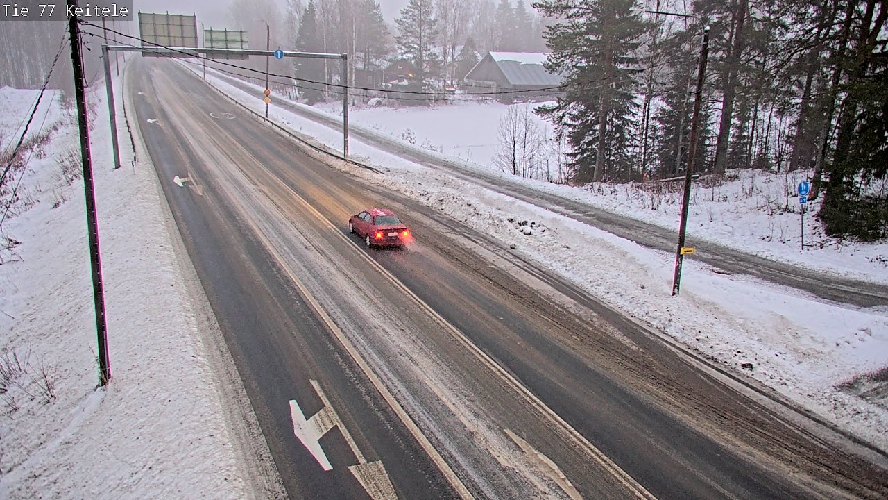 Weather Camera Image Väg 77 Keitele, Keitele, Pohjois-Savo