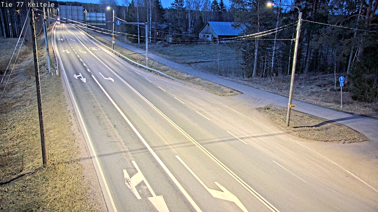 Weather Camera Image Väg 77 Keitele, Keitele, Pohjois-Savo