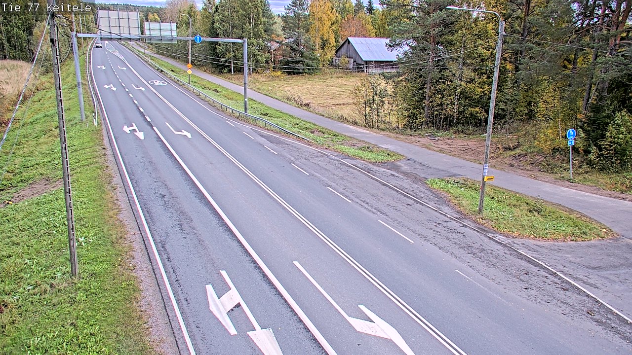 Weather Camera Image Road 77 Keitele, Keitele, Pohjois-Savo