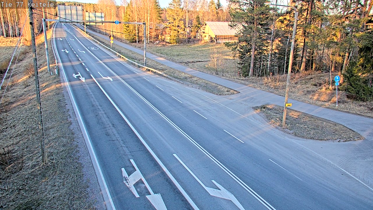Weather Camera Image Väg 77 Keitele, Keitele, Pohjois-Savo