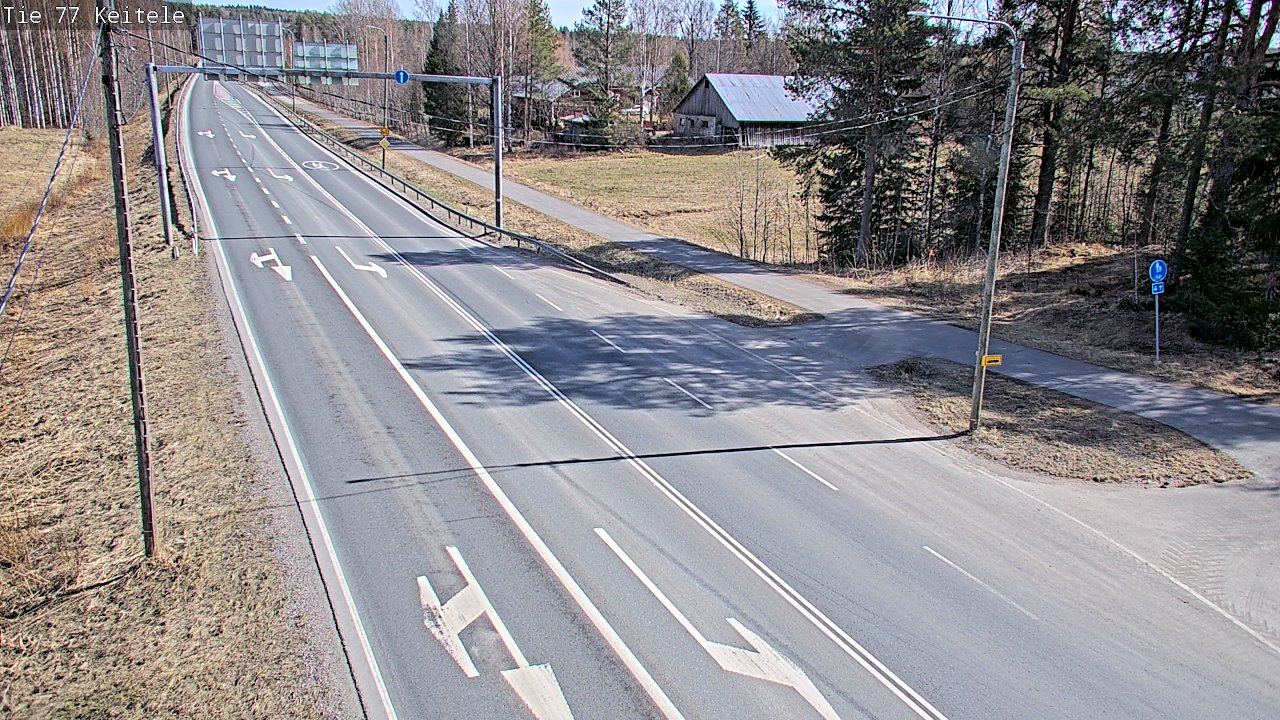 Weather Camera Image Väg 77 Keitele, Keitele, Pohjois-Savo