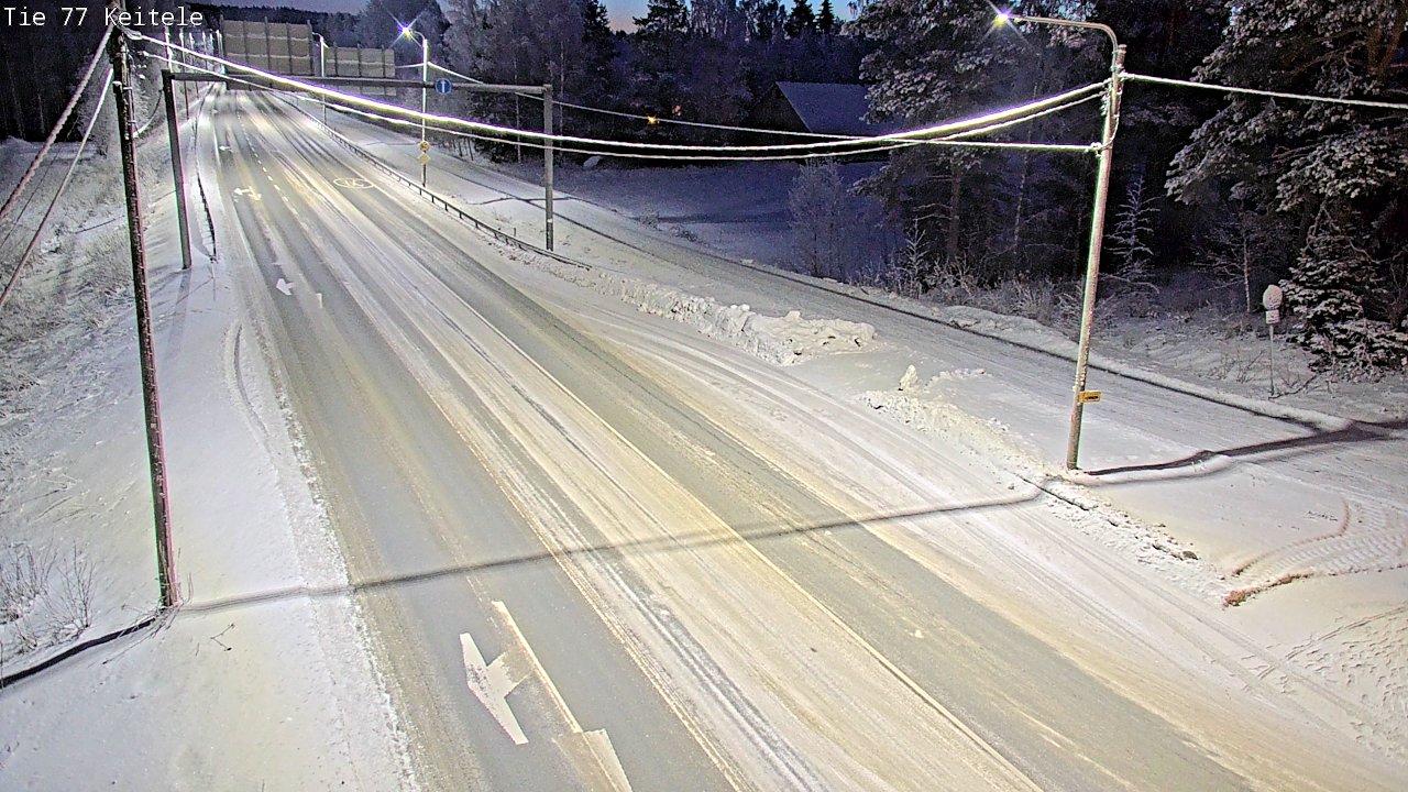 Weather Camera Image Road 77 Keitele, Keitele, Pohjois-Savo