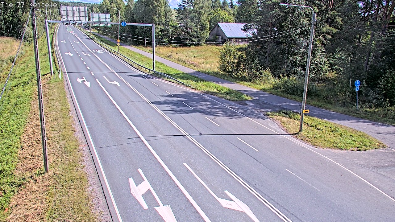 Weather Camera Image Road 77 Keitele, Keitele, Pohjois-Savo