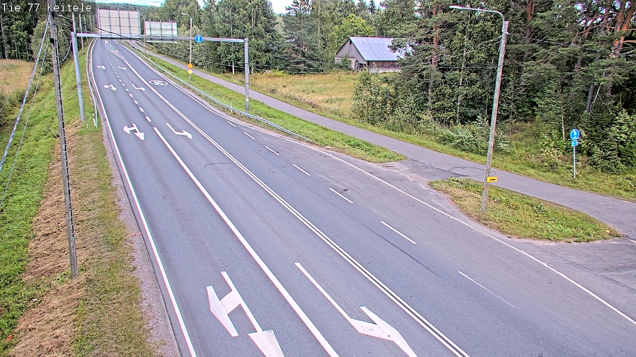 Weather Camera Image Road 77 Keitele, Keitele, Pohjois-Savo