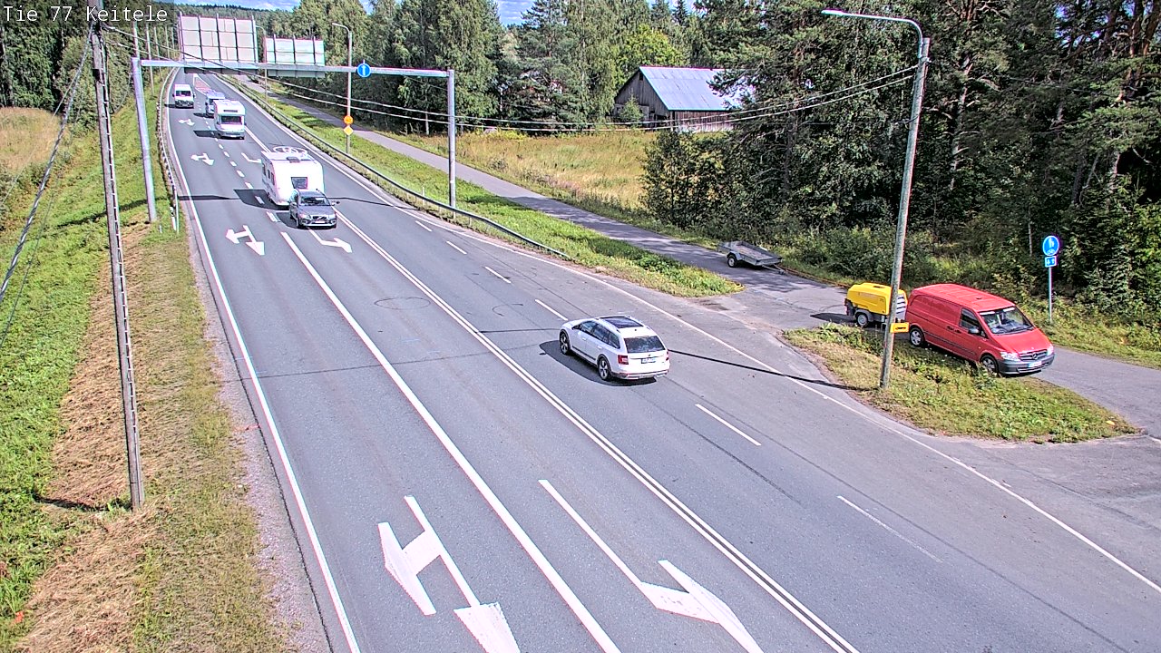 Weather Camera Image Road 77 Keitele, Keitele, Pohjois-Savo