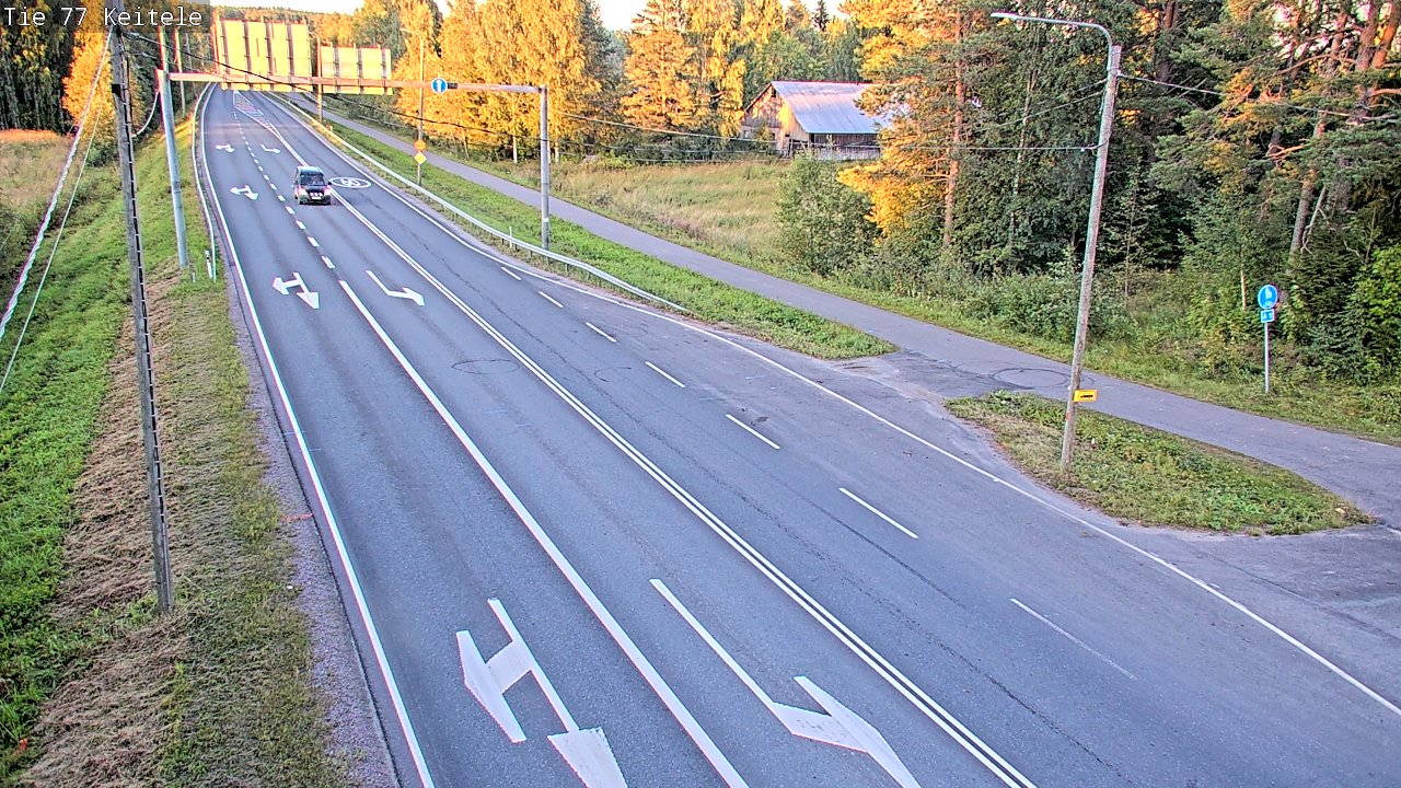 Weather Camera Image Road 77 Keitele, Keitele, Pohjois-Savo