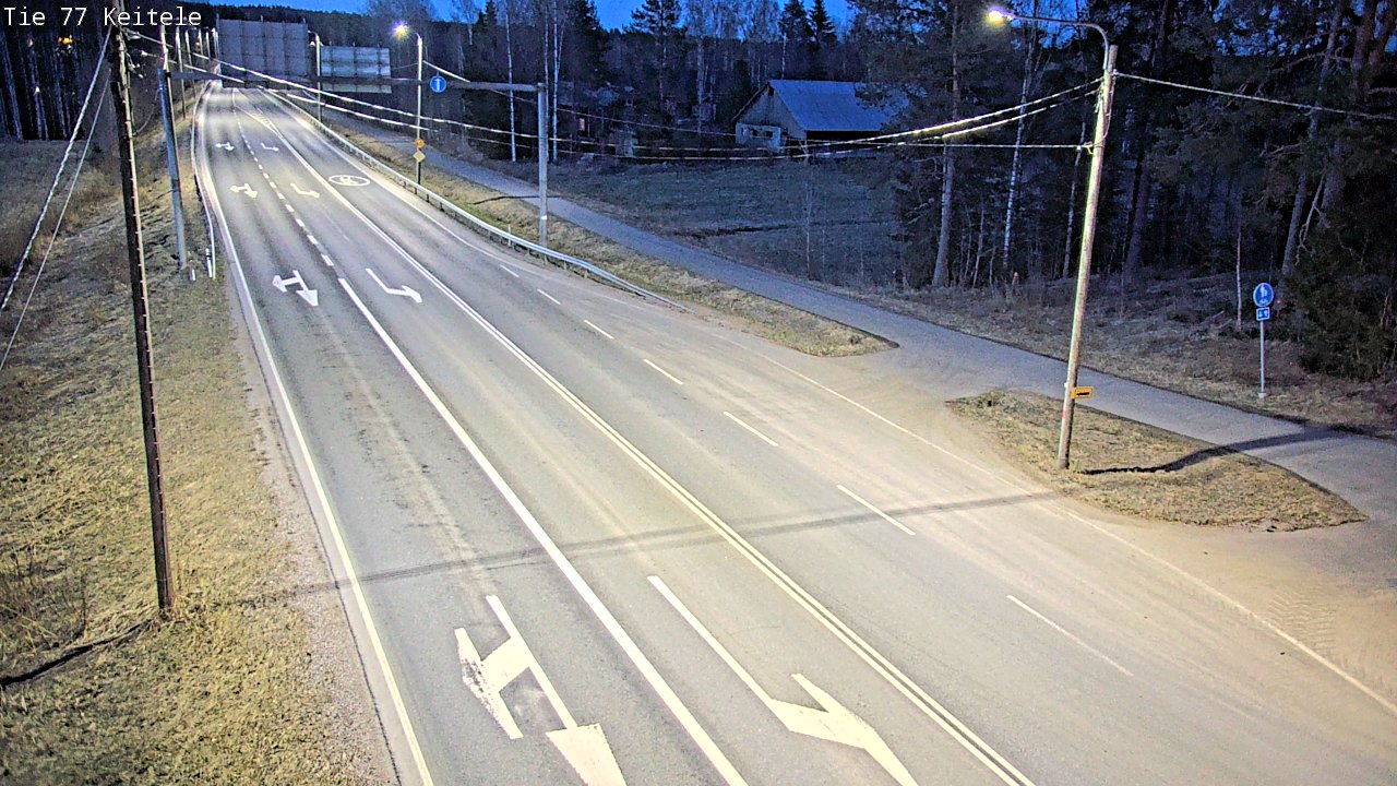 Weather Camera Image Väg 77 Keitele, Keitele, Pohjois-Savo
