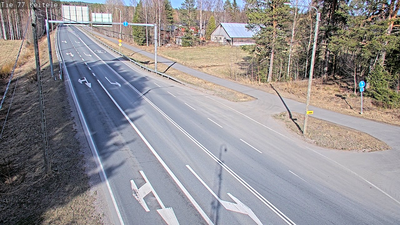 Weather Camera Image Väg 77 Keitele, Keitele, Pohjois-Savo