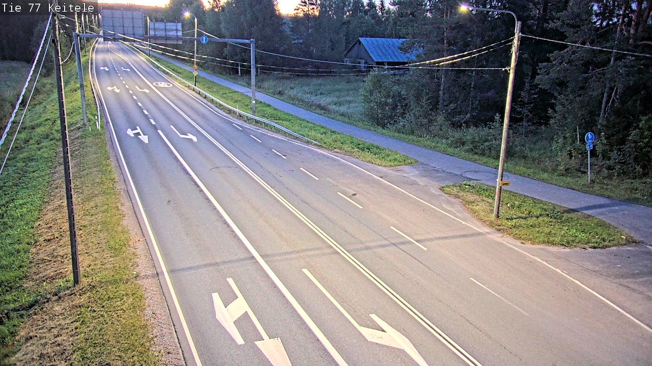 Weather Camera Image Road 77 Keitele, Keitele, Pohjois-Savo