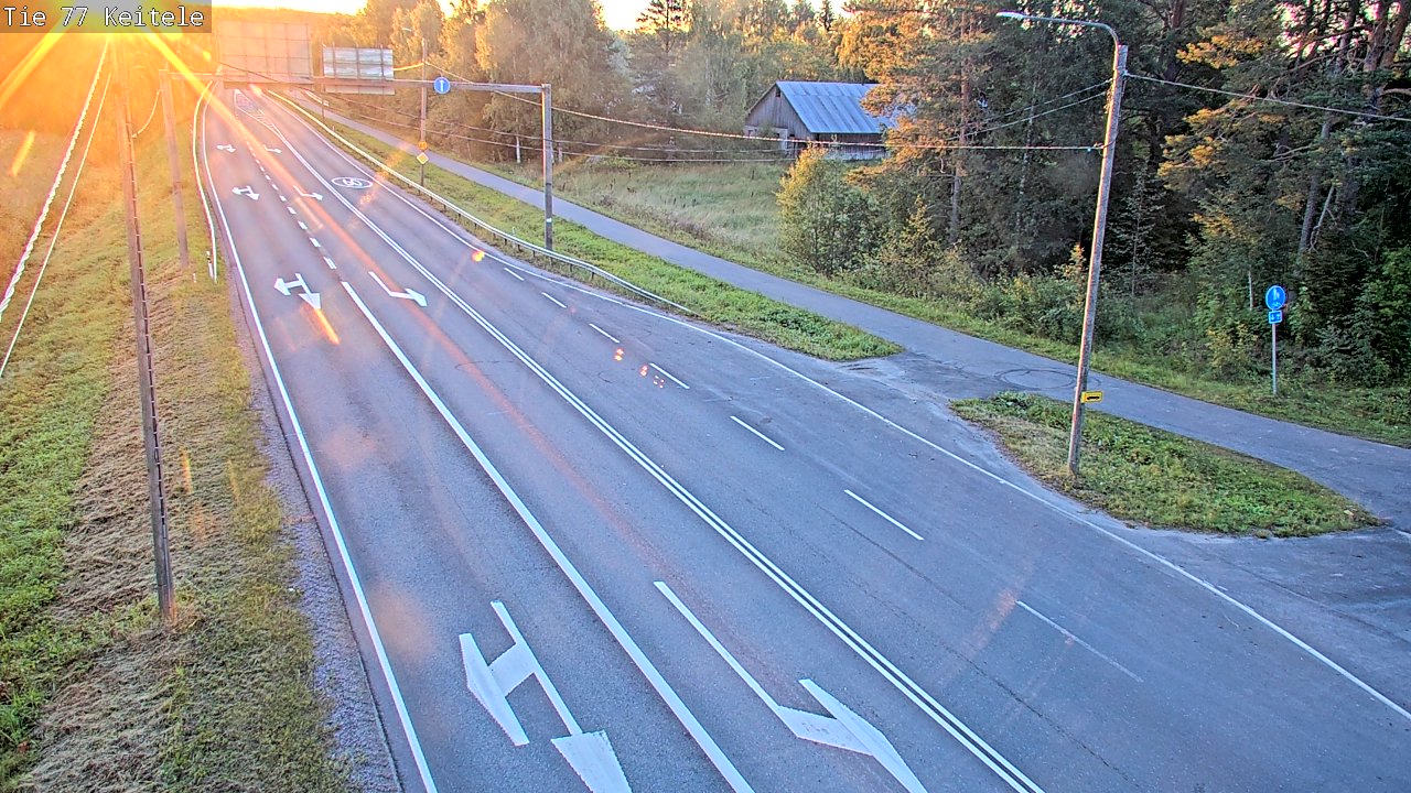 Weather Camera Image Road 77 Keitele, Keitele, Pohjois-Savo