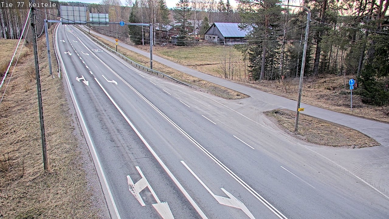 Weather Camera Image Road 77 Keitele, Keitele, Pohjois-Savo