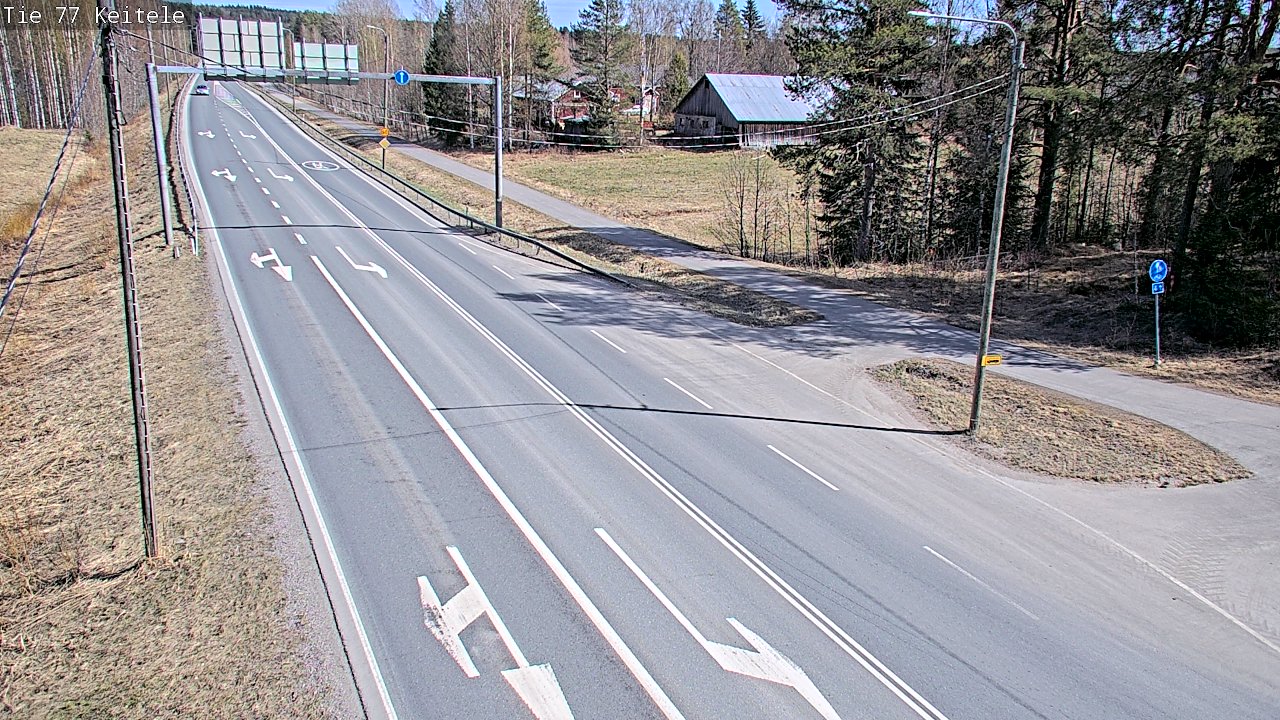 Weather Camera Image Road 77 Keitele, Keitele, Pohjois-Savo