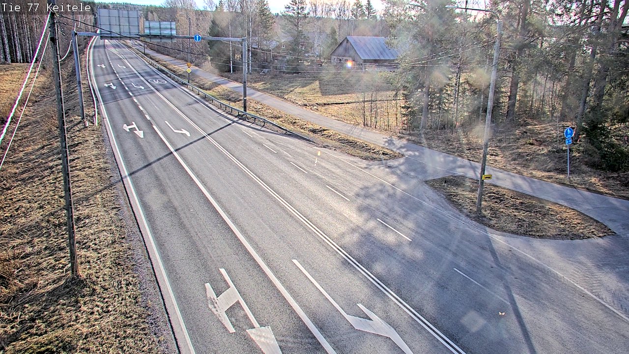 Weather Camera Image Väg 77 Keitele, Keitele, Pohjois-Savo