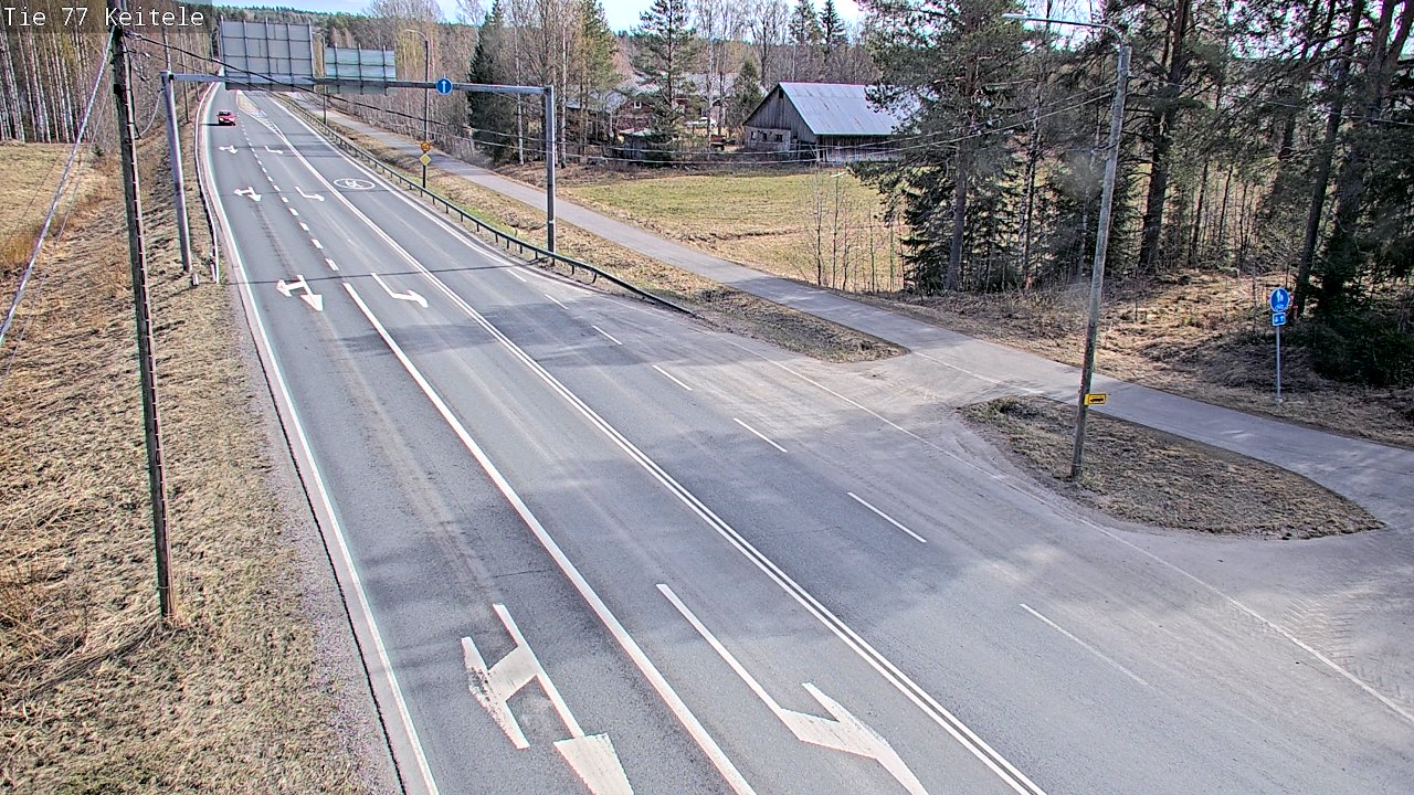 Weather Camera Image Road 77 Keitele, Keitele, Pohjois-Savo