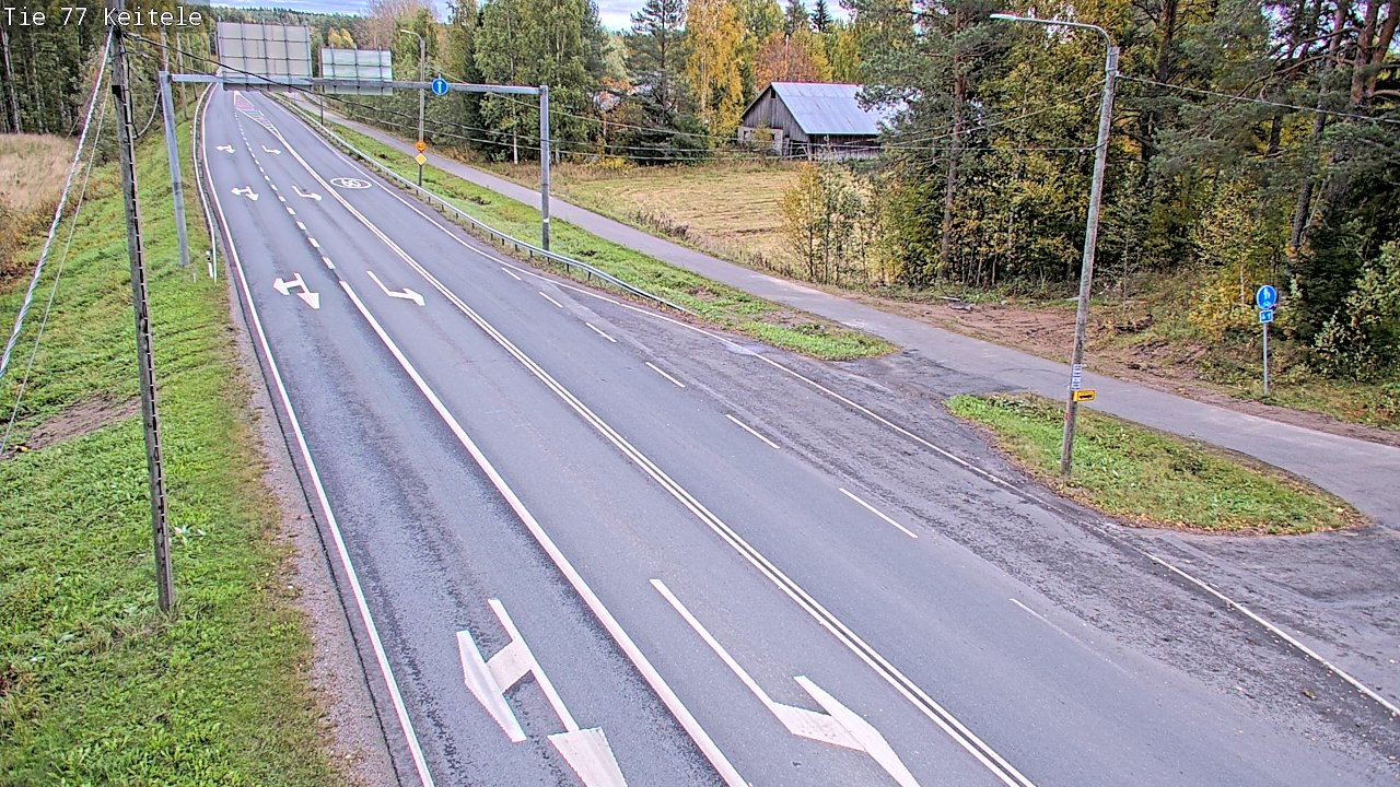 Weather Camera Image Road 77 Keitele, Keitele, Pohjois-Savo