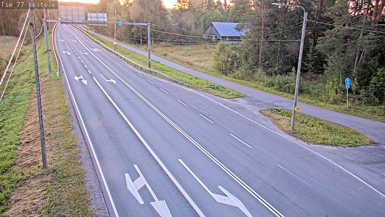 Weather Camera Image Road 77 Keitele, Keitele, Pohjois-Savo