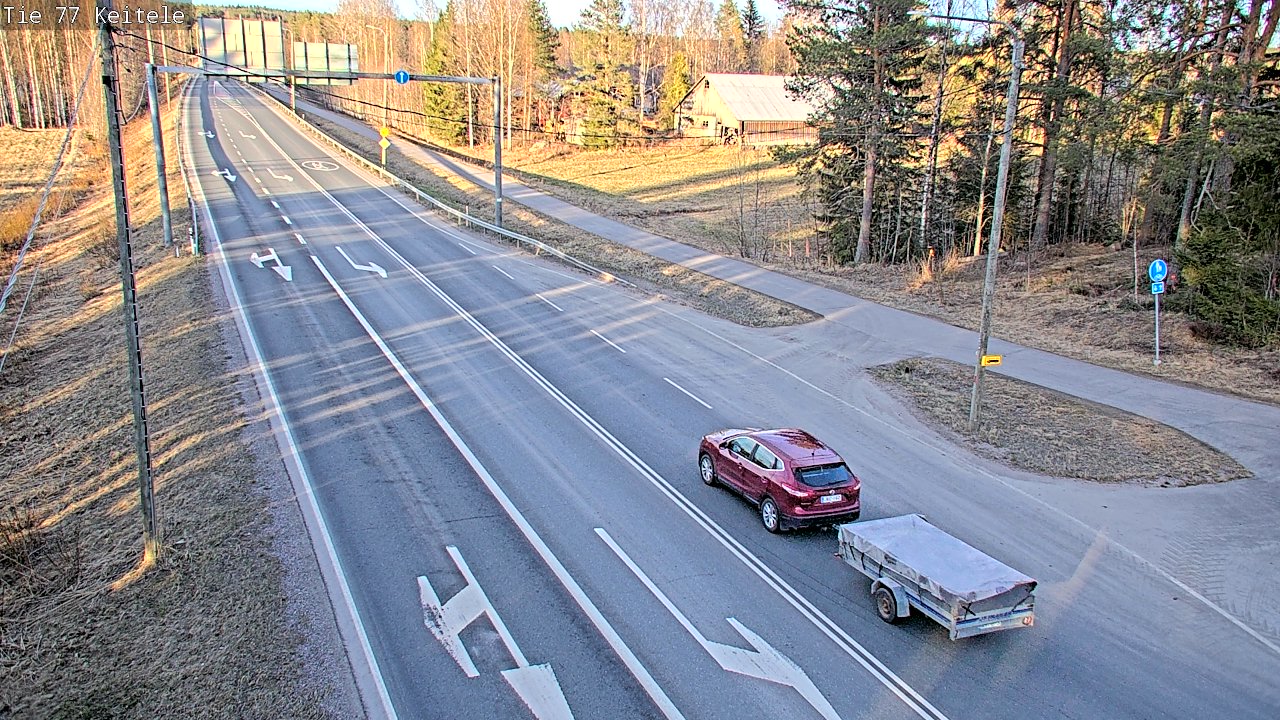 Weather Camera Image Väg 77 Keitele, Keitele, Pohjois-Savo