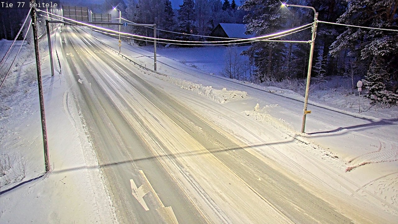 Weather Camera Image Väg 77 Keitele, Keitele, Pohjois-Savo