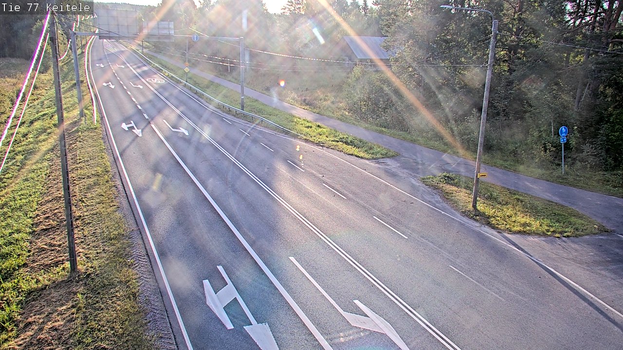 Weather Camera Image Road 77 Keitele, Keitele, Pohjois-Savo