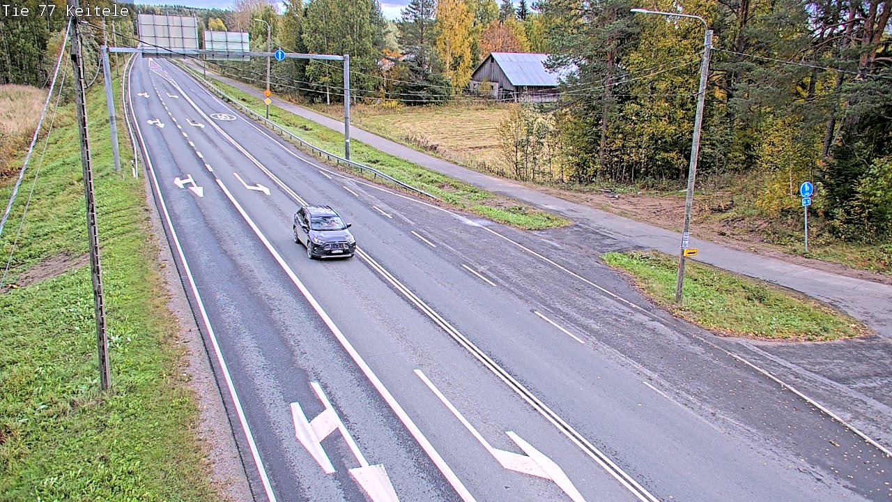 Weather Camera Image Road 77 Keitele, Keitele, Pohjois-Savo