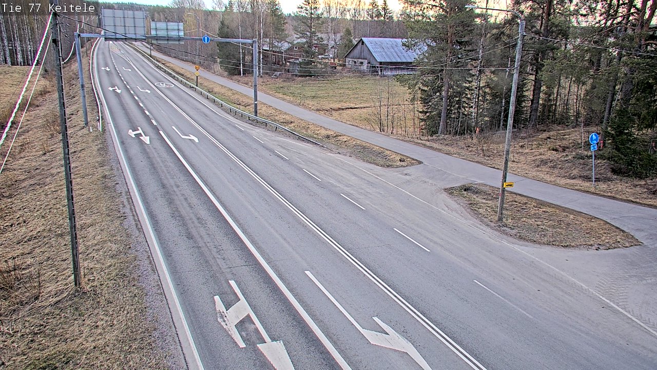 Weather Camera Image Road 77 Keitele, Keitele, Pohjois-Savo